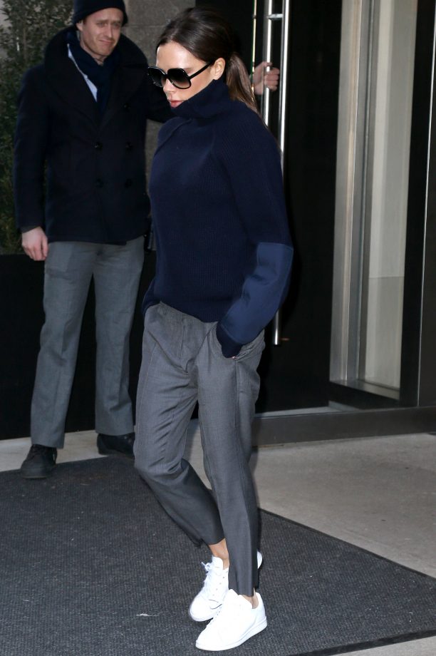 Victoria Beckham Rocks An Unexpected Shoe As She Gears Up For Her AW16 NYFW Show, 2016