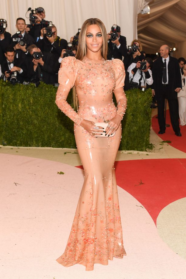 Beyoncé Wears An Embellished Latex Givenchy Gown To The Met Gala, 2016