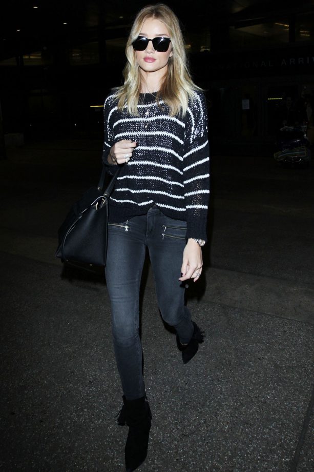 Rosie Huntington-Whiteley at LAX International Airport, 2016
