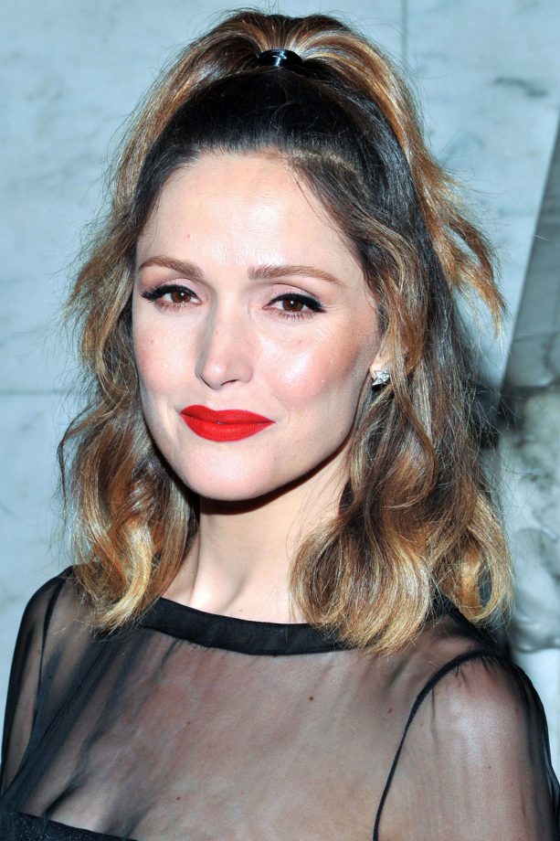 Rose Byrne Chic Half Ponytail A The Chanel Fine Jewelry Dinner, 2016