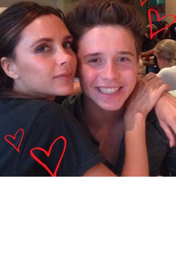 Victoria Beckham Cosies Up To Son Brooklyn On His Birthday, 2016