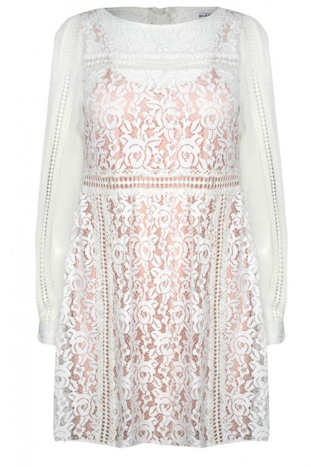 LOOK x Glamorous White Lace Dress, £50