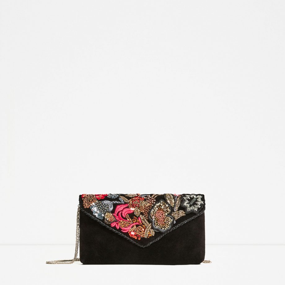 Zara Embroidered Bag, £29.99