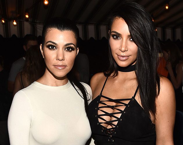 Kourtney and Kim Kardashian