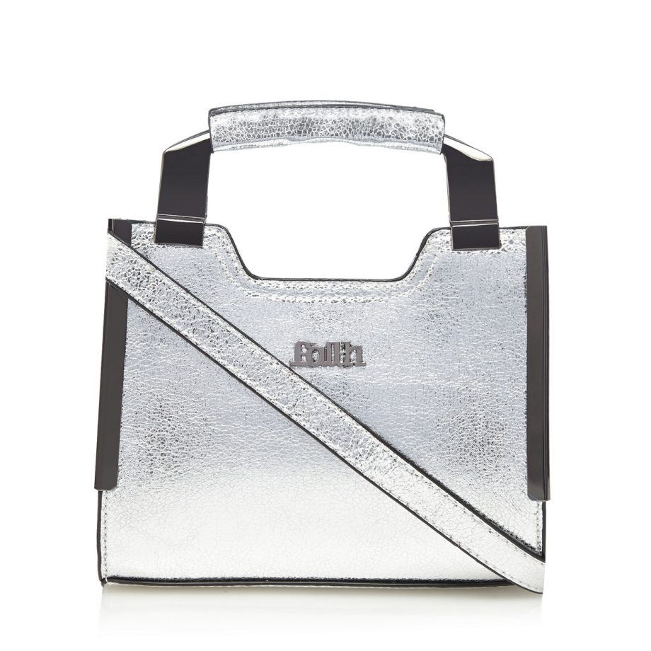 Silver mini bag, £29, Faith at Debenhams
