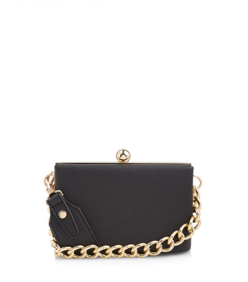 Black Mini Chain Box Bag, £15.99, New Look