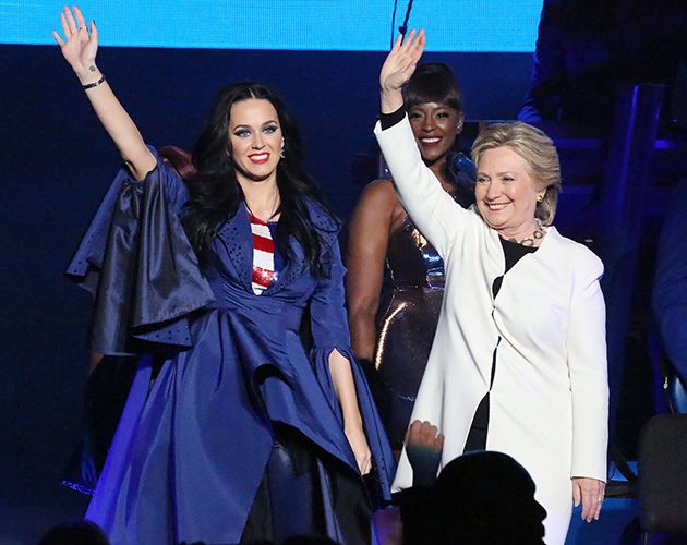 Katy Perry and Hillary Clinton