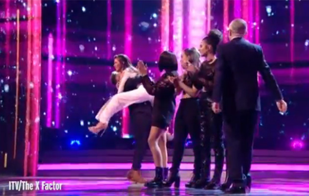 Nicole leaped into Matt's arms on Sunday's results show....