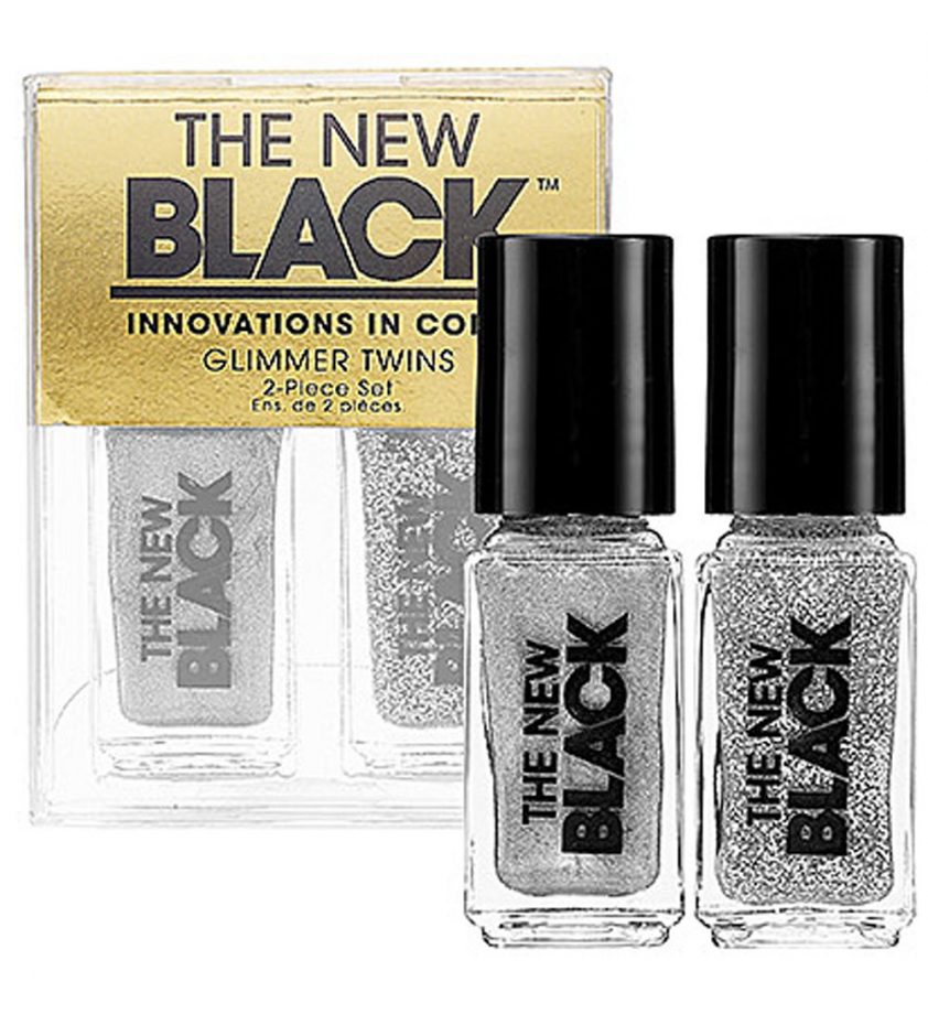 The New Black Glimmer Twins 2-Piece Nail Polish Set, $7