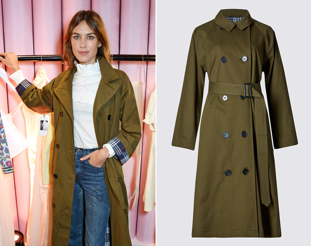 Given that Alexa stepped out in this trench numerous times before it went on sale, it was a given that it would be the hit buy of her M&S collection