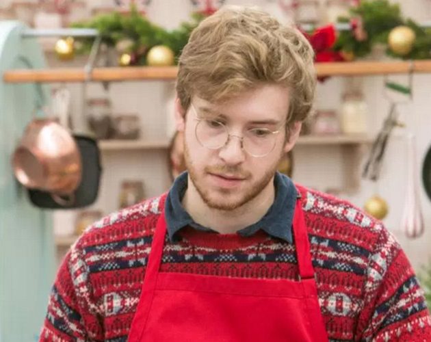 James on The Great British Bake Off