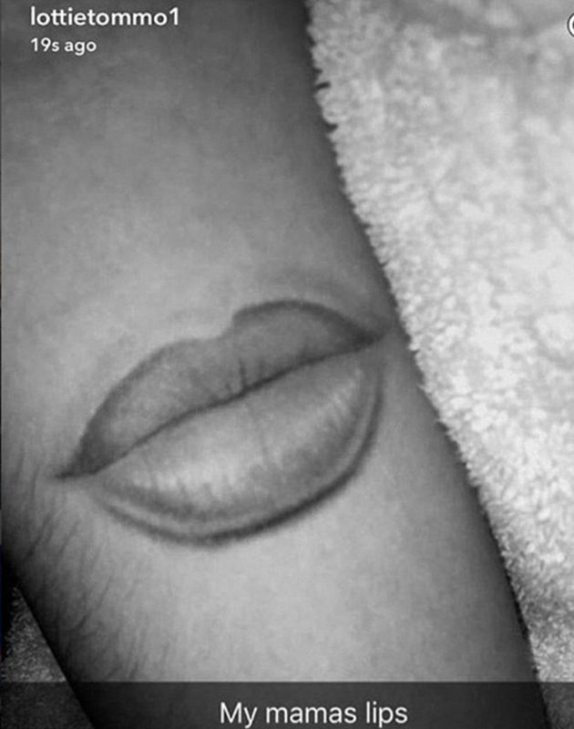 Lottie Tomlinson tattoo