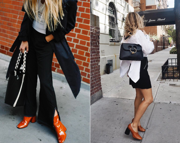 L-R: Camille Charriere and Lucy Williams in their Mango shoes