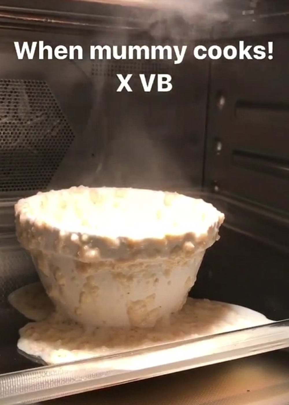 Victoria Beckham shares her breakfast faux pas on Snapchat...