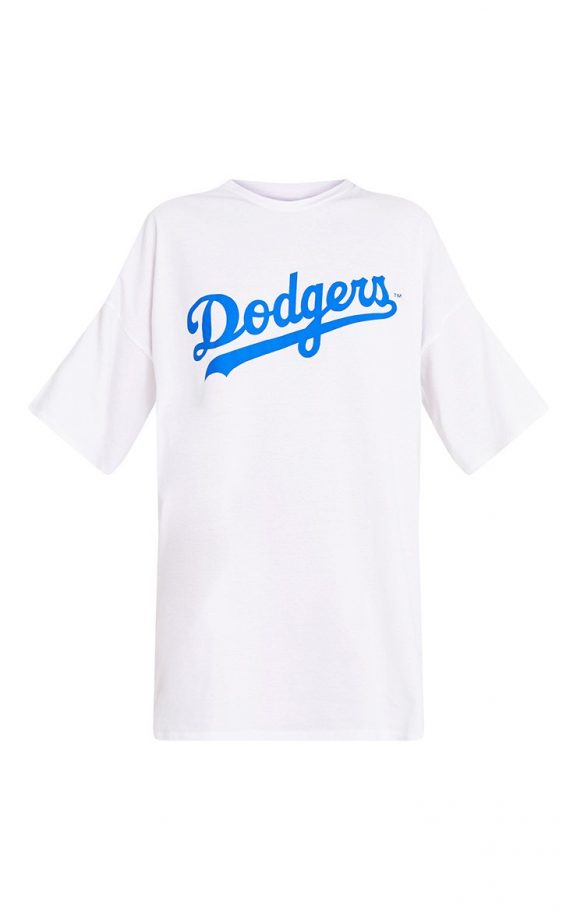 Dodgers Slogan T-shirt Dress, £25, Pretty Little Thing