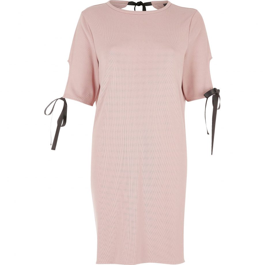 Pink T-shirt Dress, £30, River Island