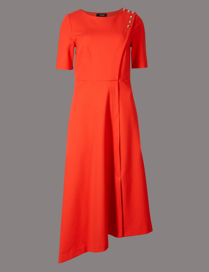 M&S Asymmetric Hem Tunic Midi Dress £65
