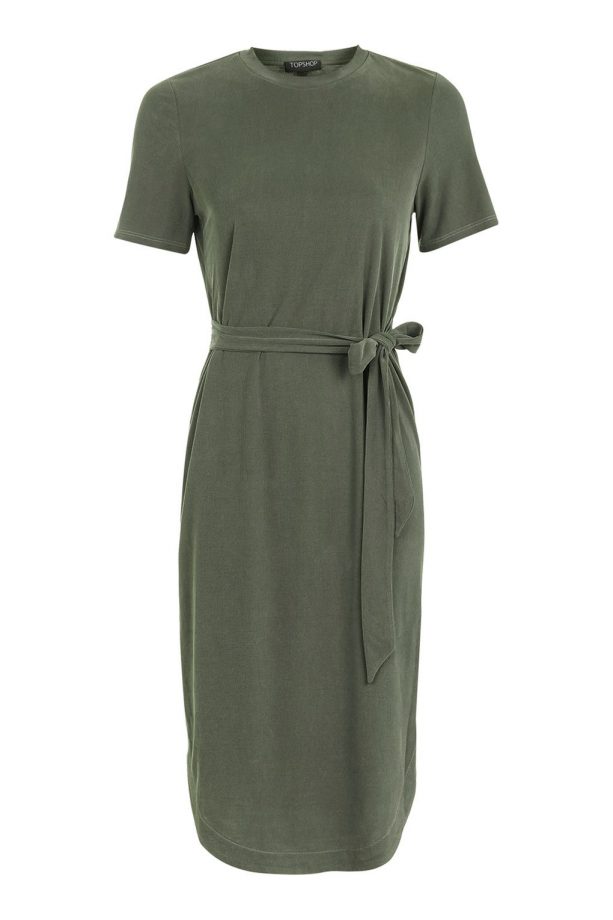 Khaki T-shirt Dress, £32, River Island