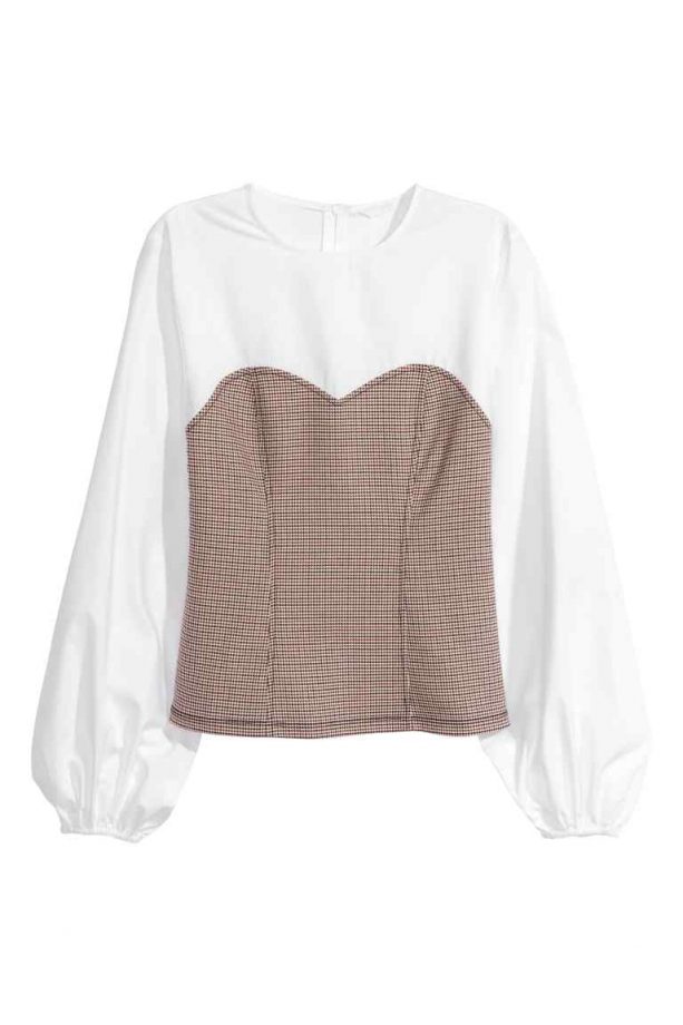 HM Patterned Corset Blouse £17.99