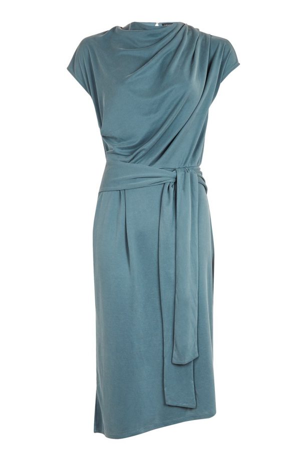 Blue Wrap Midi Dress, £38, Topshop