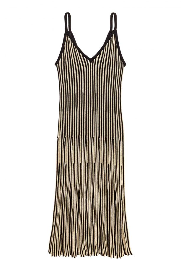 H&M Ribbed Gold Dress £29.99