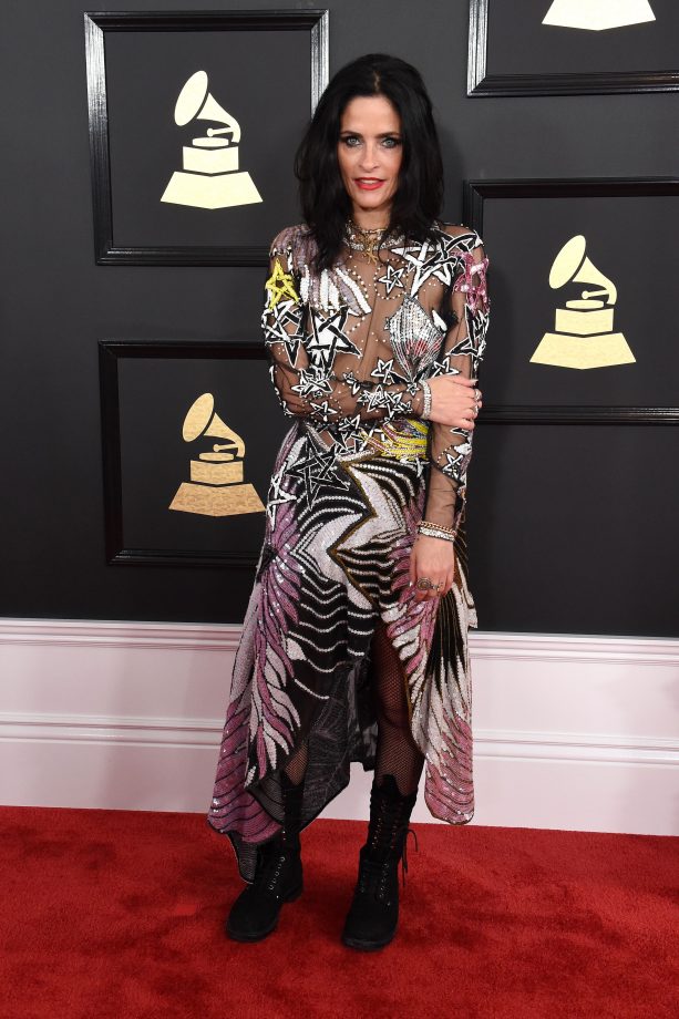 Juliette Larthe at the Grammys, 2017