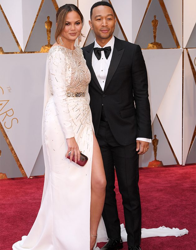 Chrissy Teigen and John Legend at the Oscars 2017