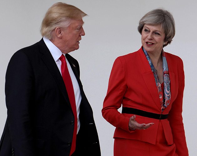 Donald Trump and Theresa May