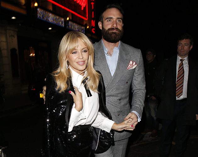 Kylie Minogue and Joshua Sasse