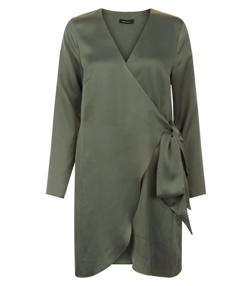 Satin Wrap Dress, £27.99, New Look