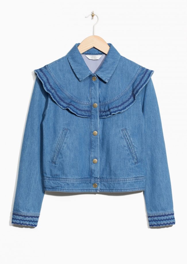 Frilled denim jacket, £69, & Other Stories