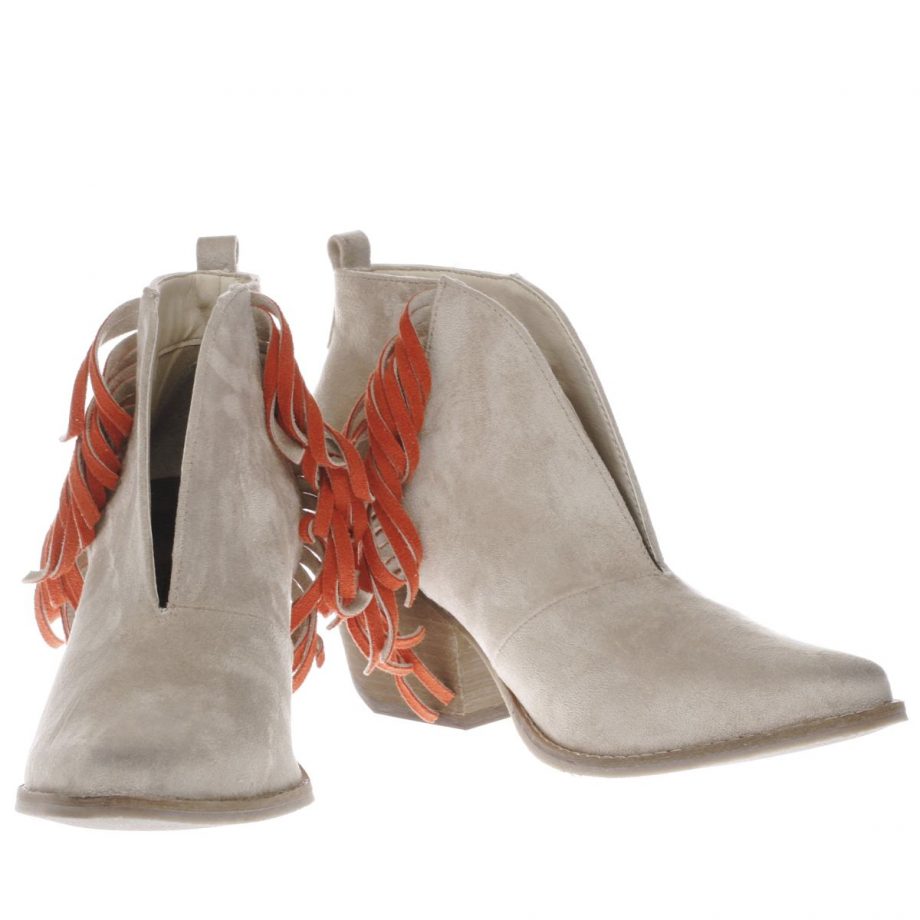 Grey fringed western boots, £72, Schuh