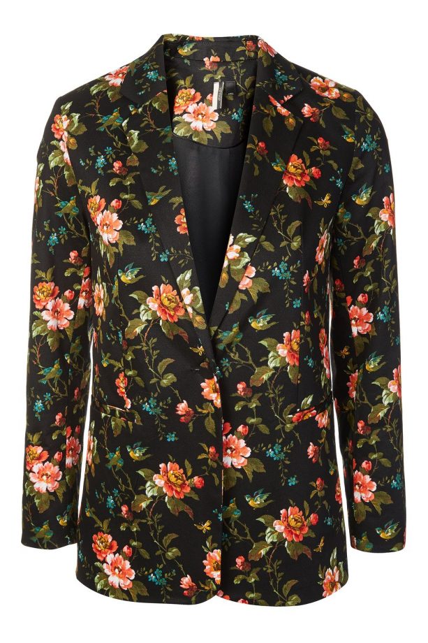 Floral blazer, £65, Topshop