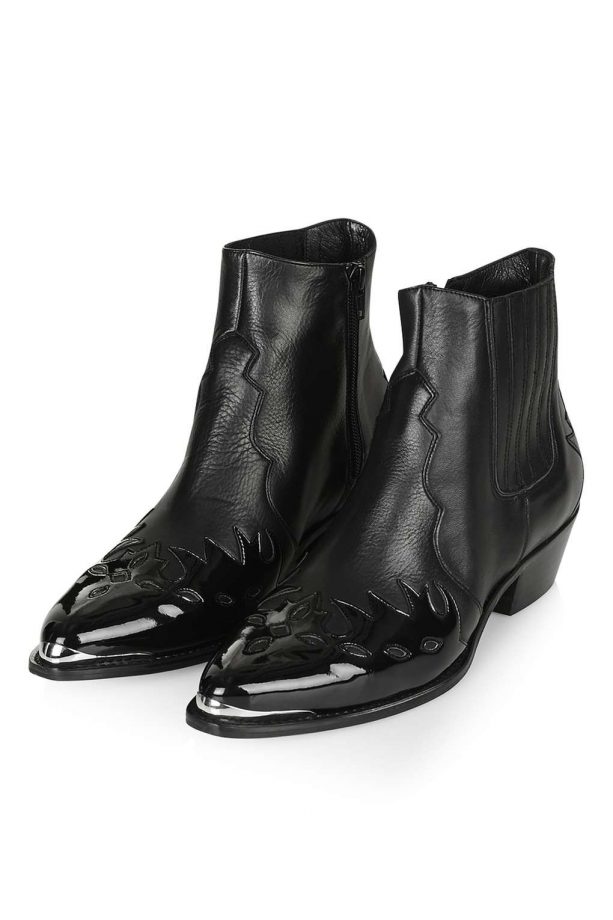 Black western ankle boots, £89, Topshop