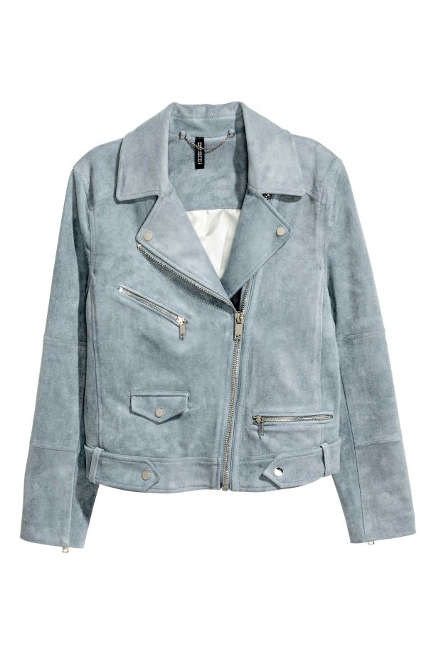 Suede biker, £49.99, H&M
