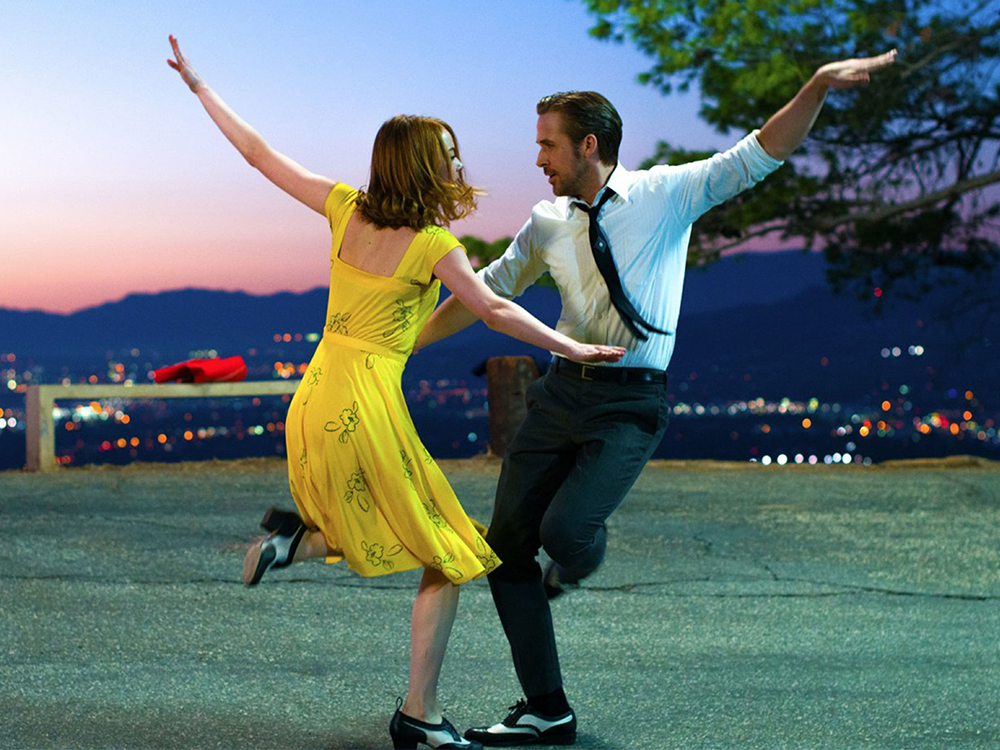 Ryan Gosling and Emma Stone in La La Land