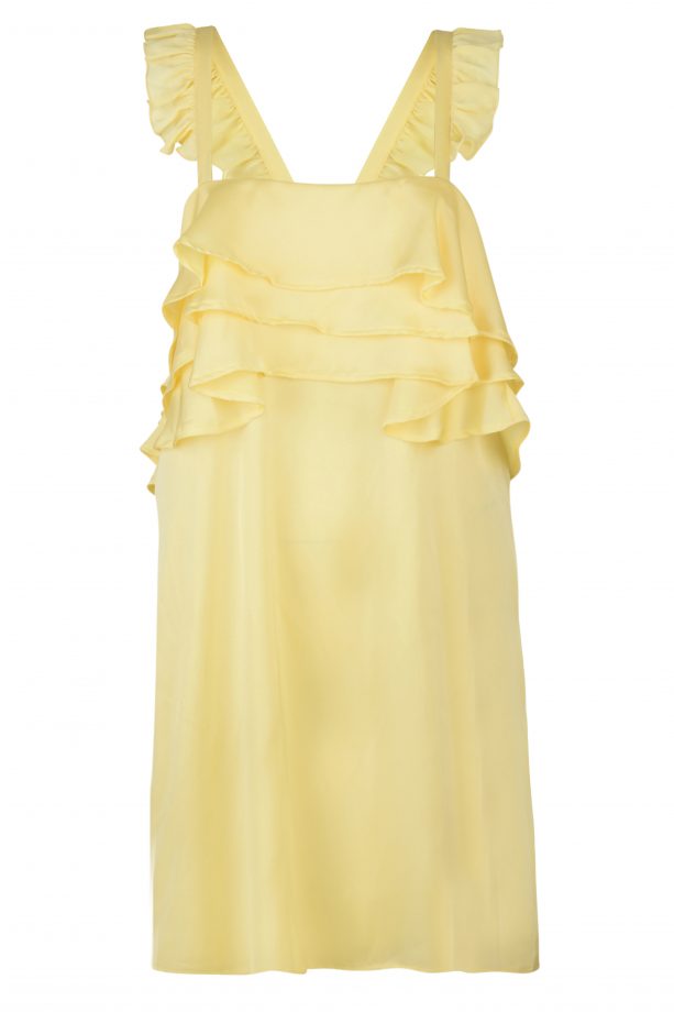 Fashion Union at Brand Attic Yellow Ruffle Dress, £32