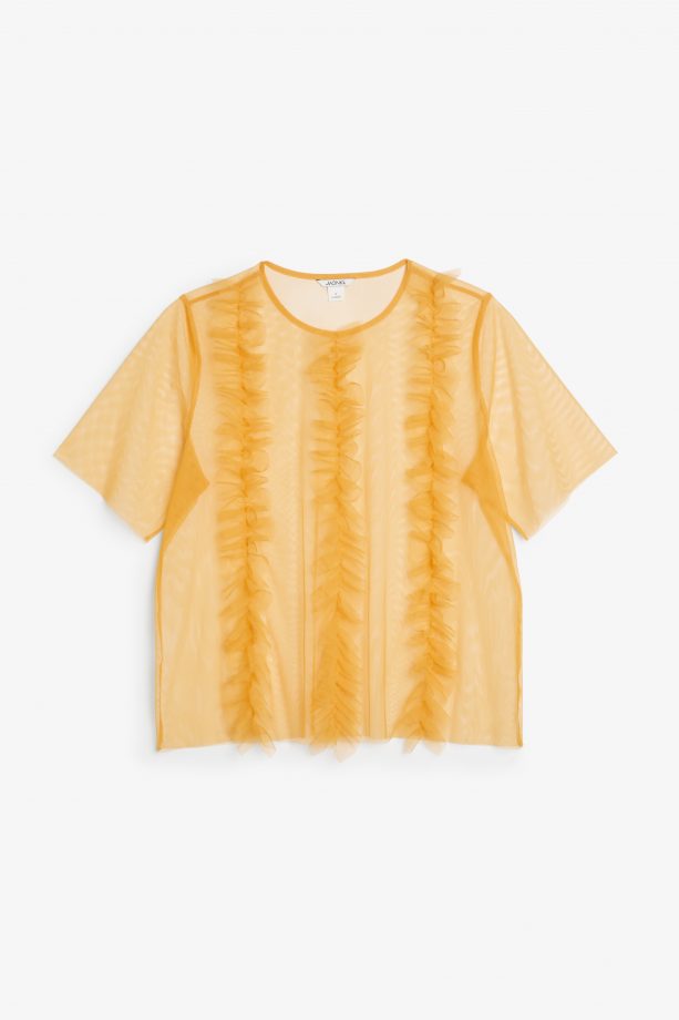 Monki Yellow Ruffle Top, £20