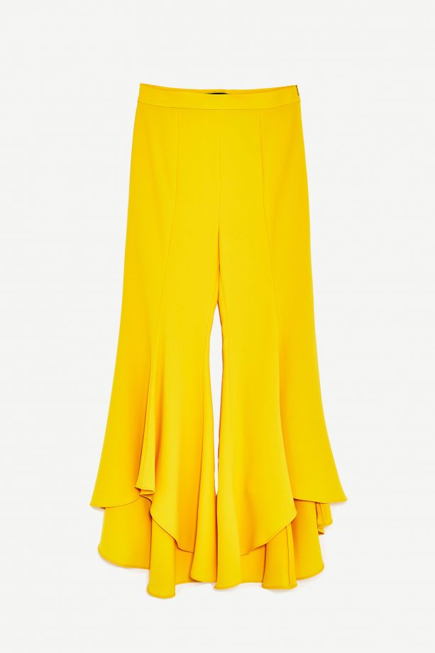 Zara Yellow Trousers, £39.99