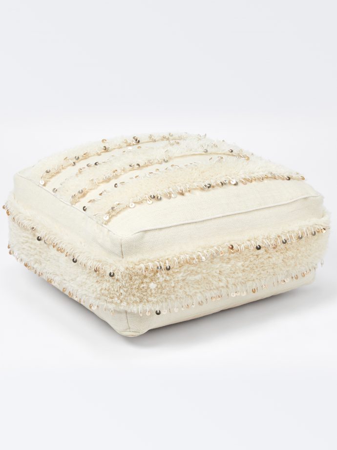 Monsoon Home Stripe Sequin Cube Cushion, £130