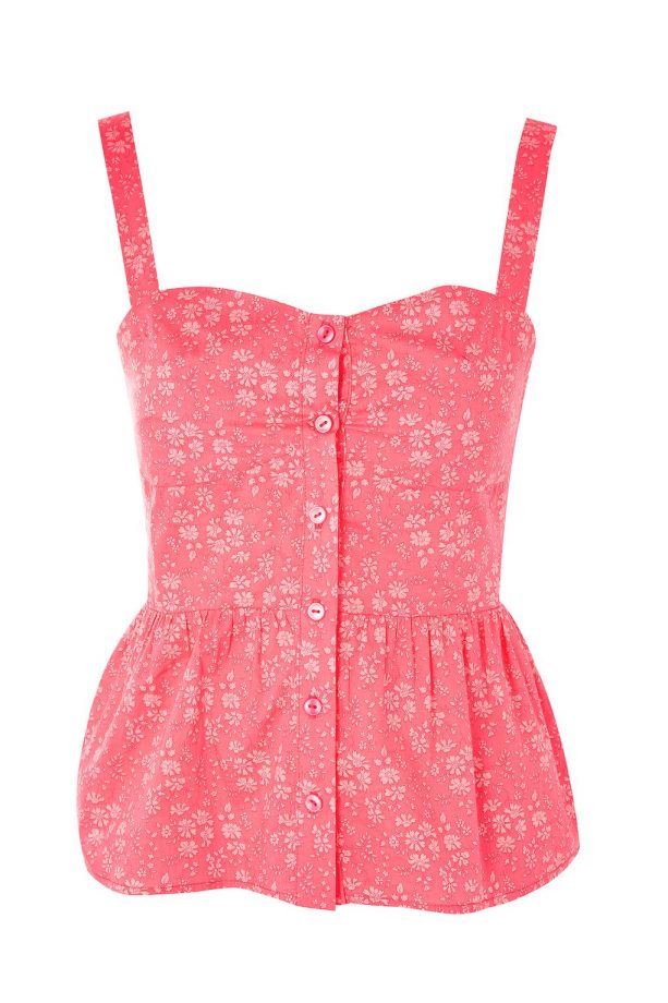 Topshop Limited Edition Liberty Print Flower Top, £34