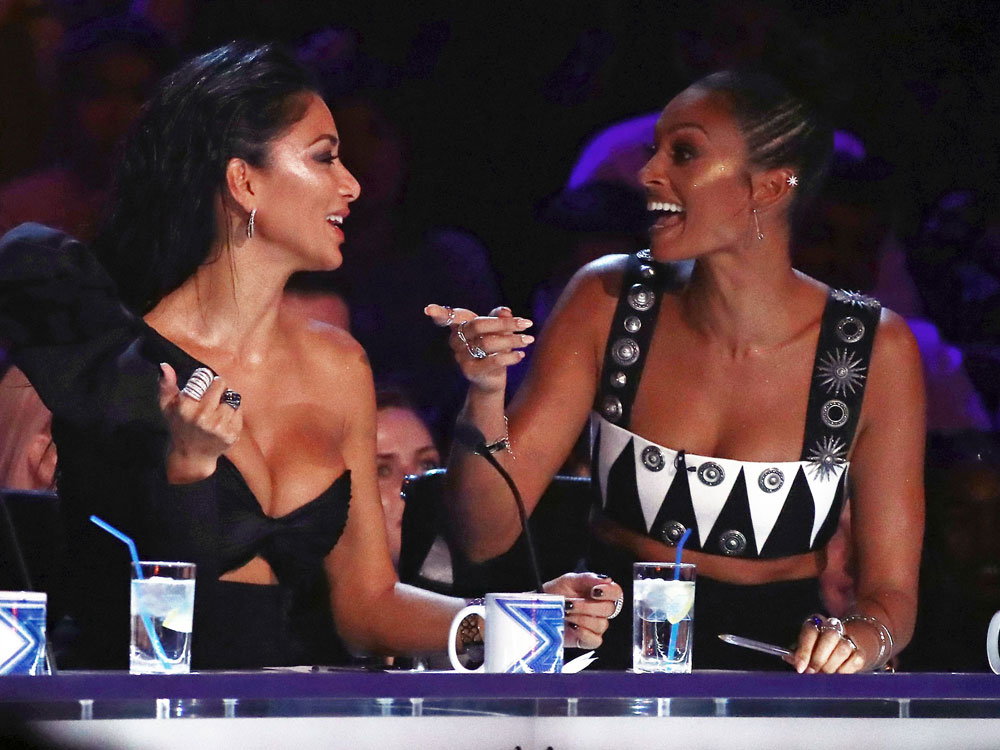 Nicole Scherzinger and Alesha Dixon on The X Factor