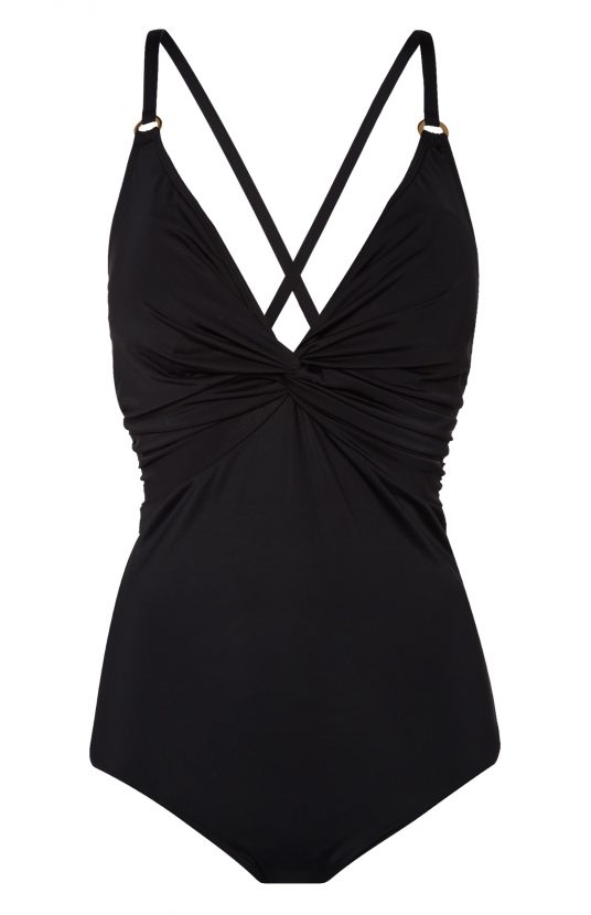 h&m black swimming costume