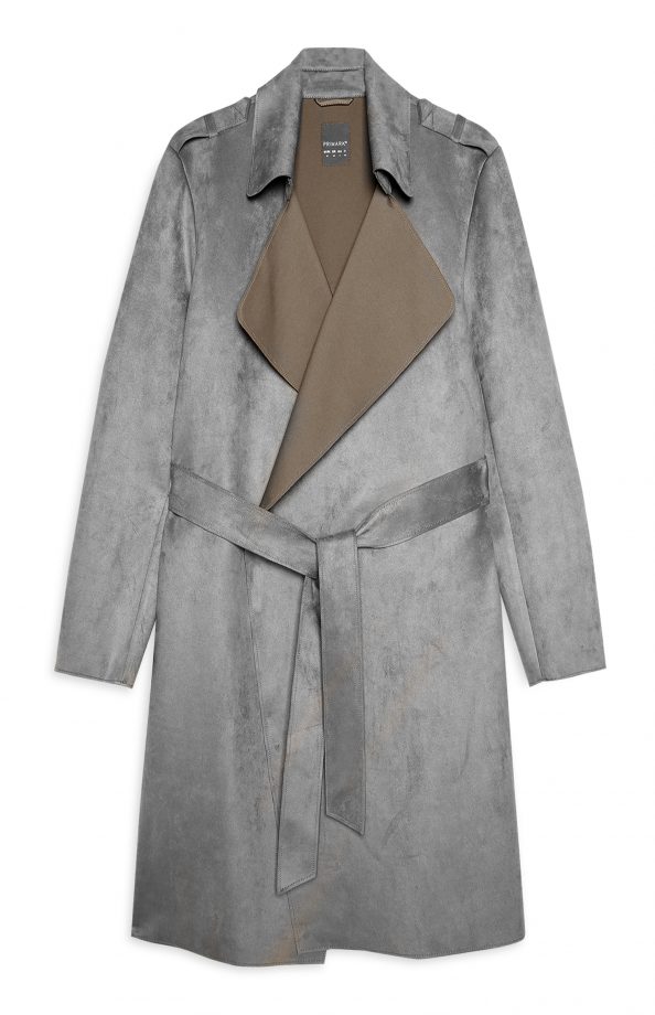 Primark Grey Trench, £30
