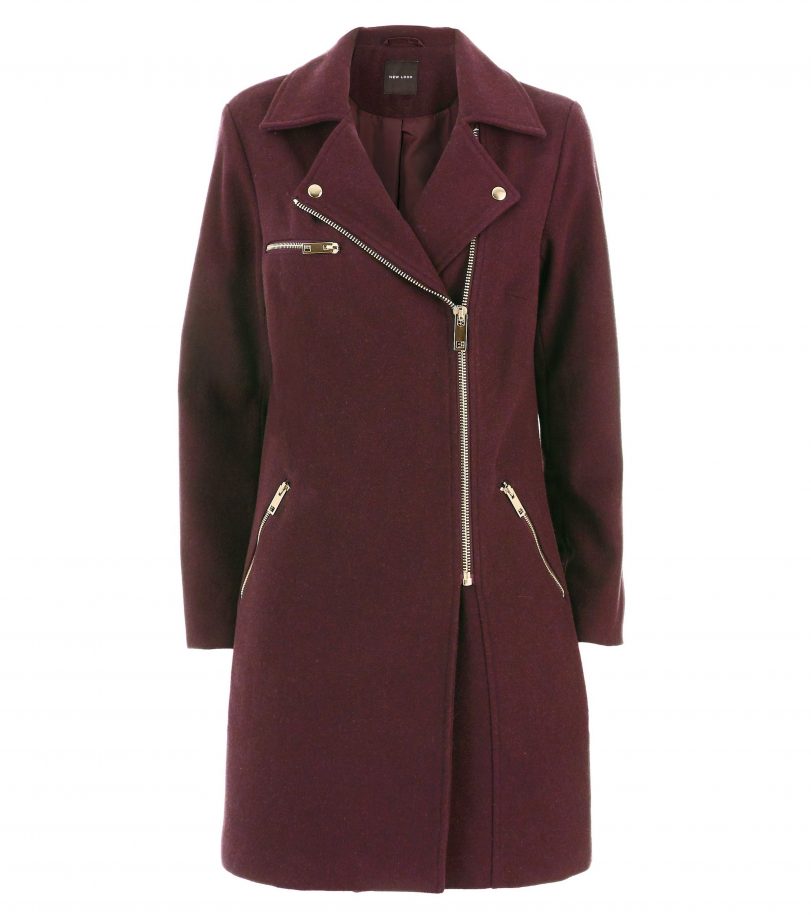 New Look Burgundy Coat, £29.99