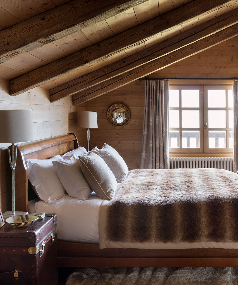 A rustic farmhouse in the Alps