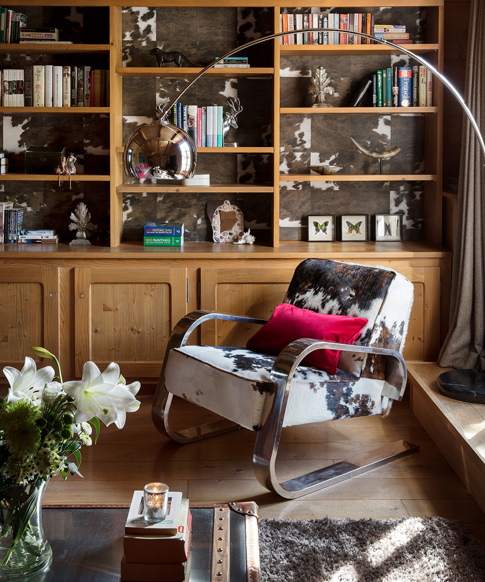 A rustic farmhouse in the Alps