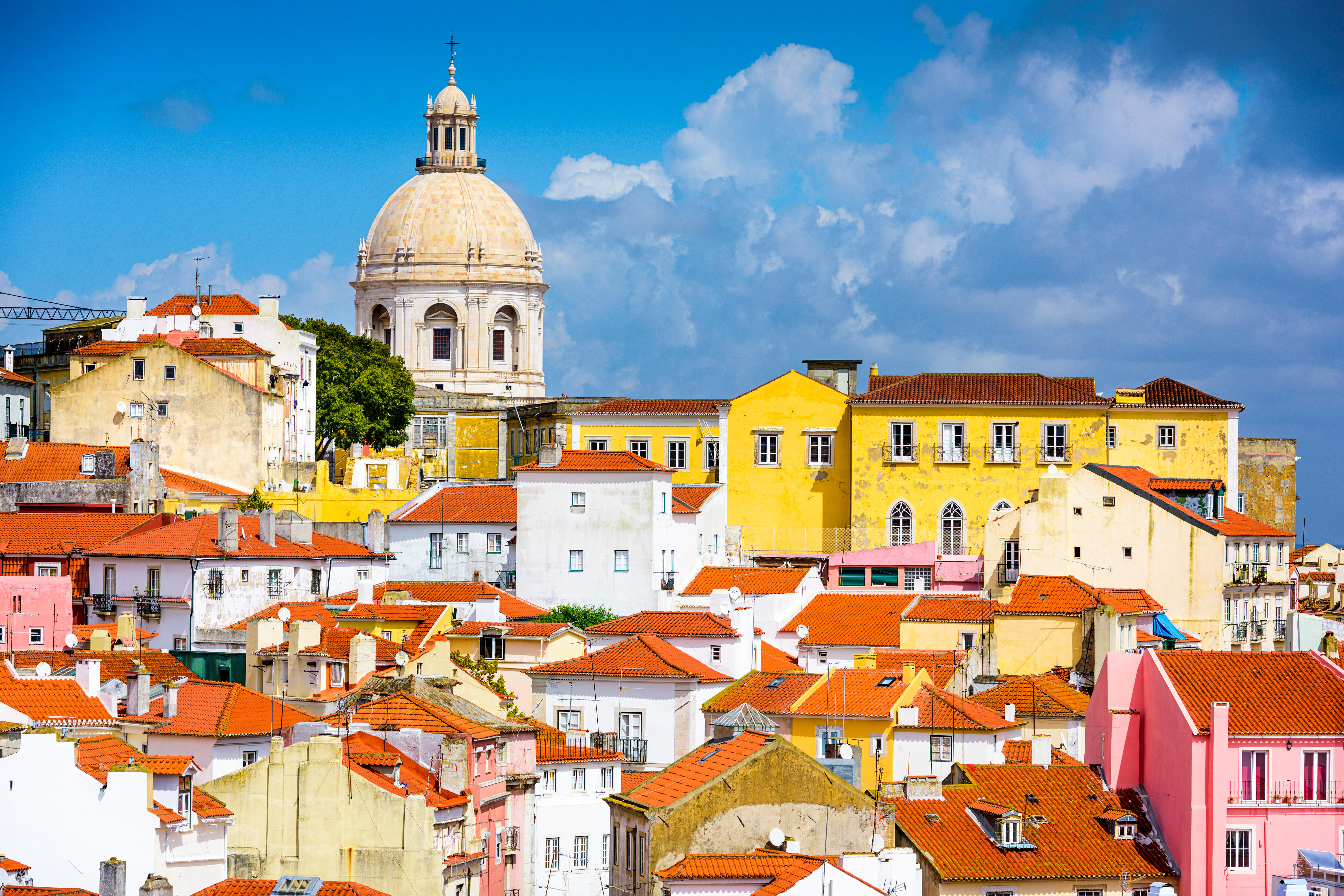 The skyline of Alfama, Lisbon - just 30 minutes from Cascais