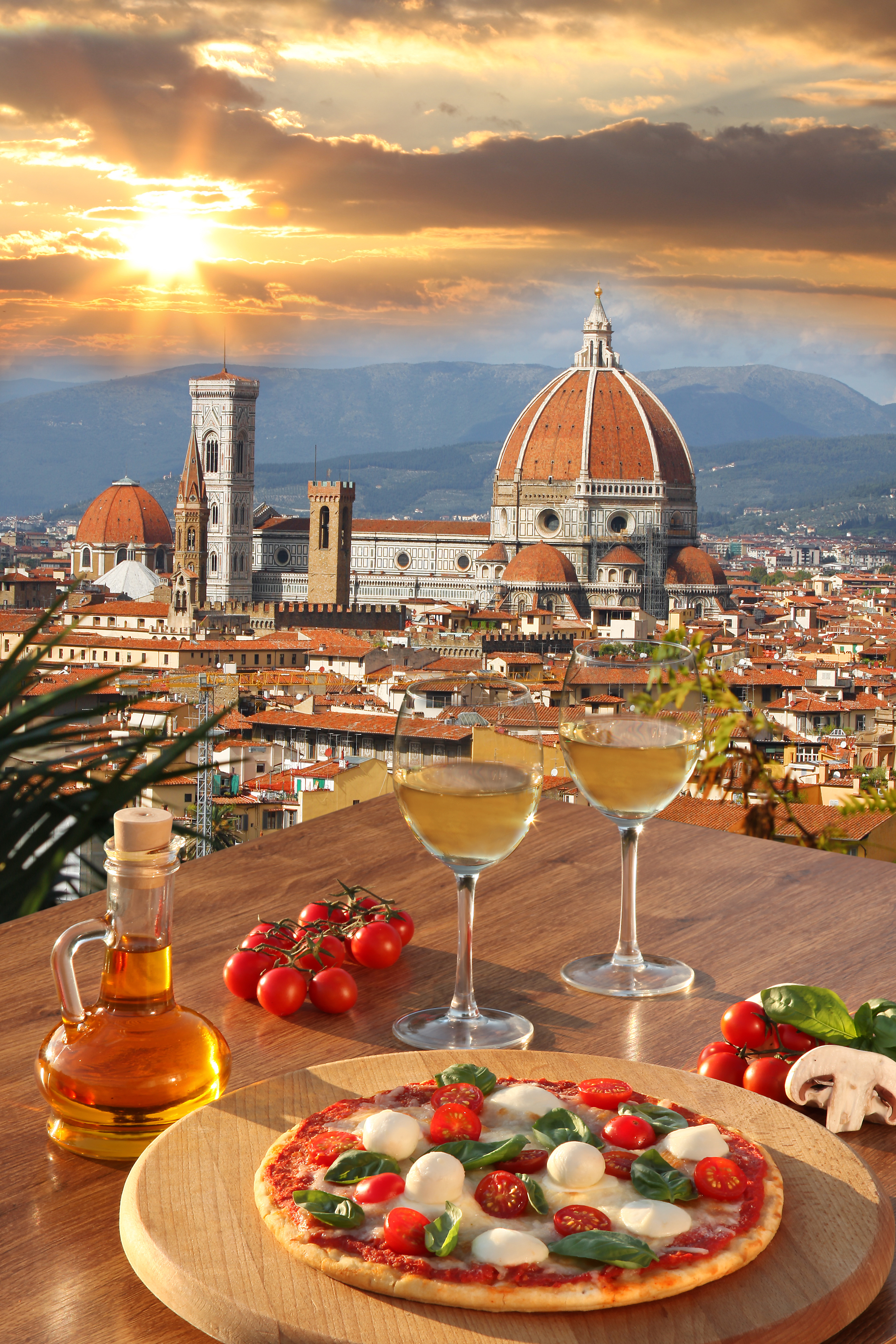Dinner with a view in Florence, Tuscany