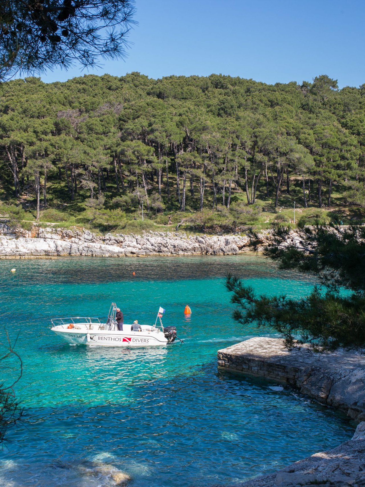 Cikat Bay in Losinj, Croatia